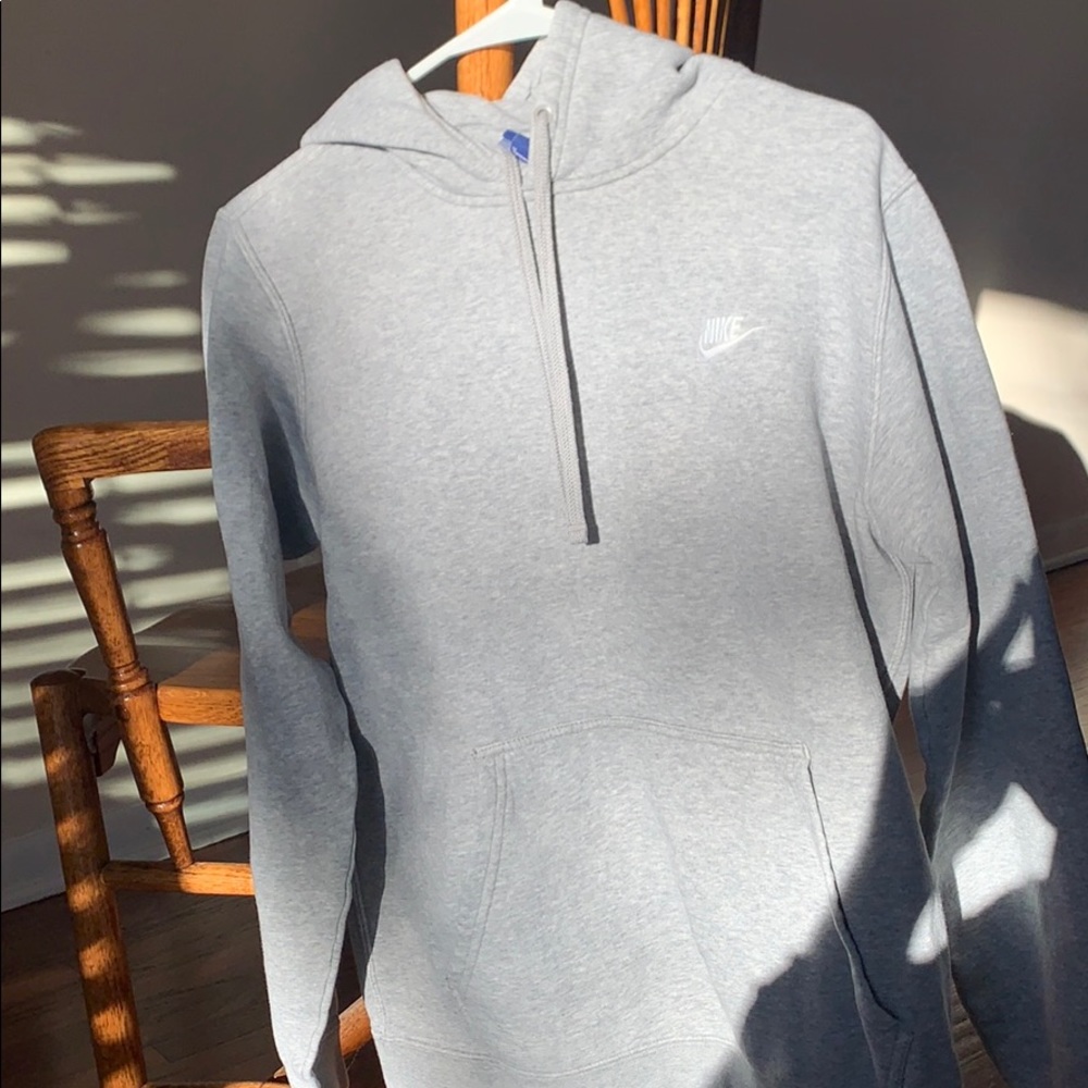 Gray Nike hoodie